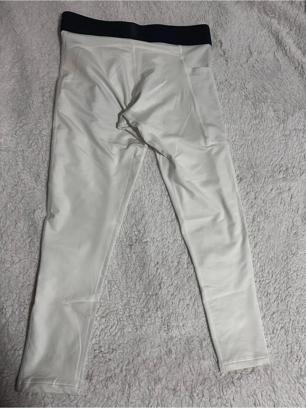 Jordan White Leggings with Black Waistband and Jumpman